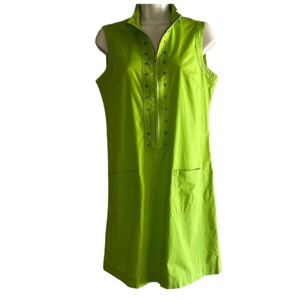 Richard Malcolm lime green sleeveless, casual dress size 8P